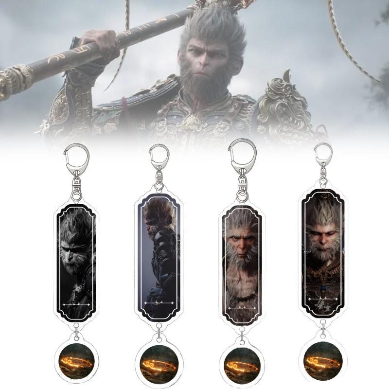Black Wukong Myth Keychain Pendant Decorate Game Peripheral Gift Collection