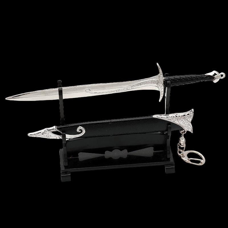 22cm Metal Gandalf Katana Sword Movie Rings Knight Knife Iron Real Size Japanese Katana Samurai Sword Cosplay Kid Toy Anime Gift