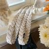 2PCS A Pair of Beige Japanese-style Twisted Rope Curtain Ties In Light Luxury Design for Living Room