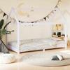 VidaXL Kid's Bed Frames Kid's Cabin Bed Bed Frame for Children Kid's Room House Interior White 283349