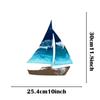 1pc Ocean-Inspired Metal Sailboat Wall Art - Decor for Kids' Rooms, Beach Homes, Home Gifts