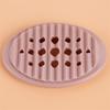 Silicone Creative Soap Tray Self Draining Soap Box Minimalist Solid Color Bathroom Storage Rack With Drainage Hole Rack