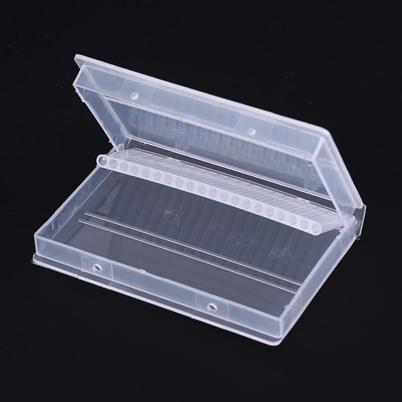 20 Hole Nail Drill Bits Box Plastic Display Stand Container For 3/32" Bits Drill