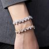 Bracelet New Style Light Luxury Full of Zircon Bracelet for Women Retro Bean Style Jewelry