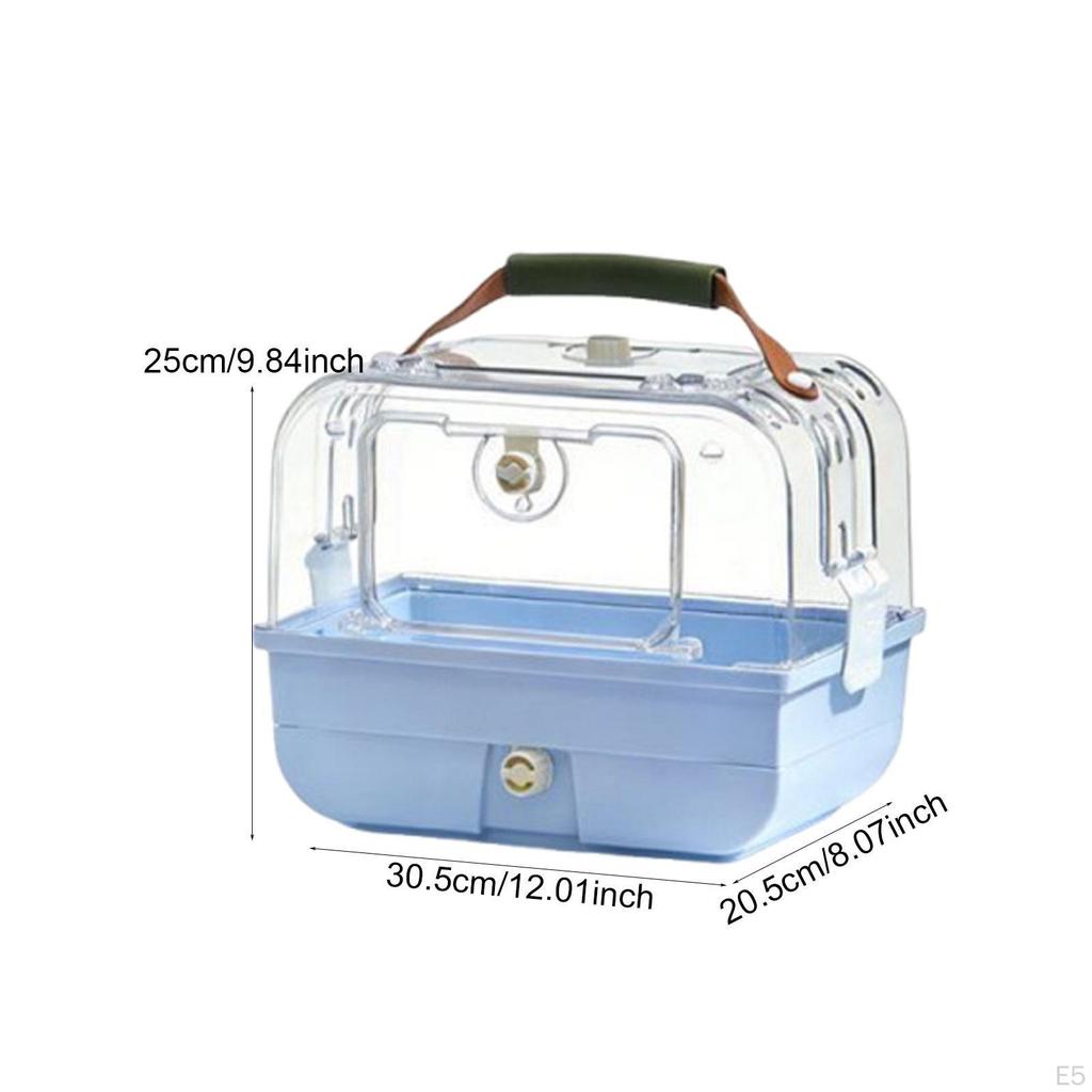 Carrier Parrot Cage Durability Pet Supplies Portable, with Handle for Cockatiel Lovebirds, Parrot,