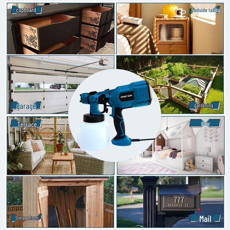2026 New Electric Paint Sprayer: Large Capacity, 4 Copper Nozzles, Customizable