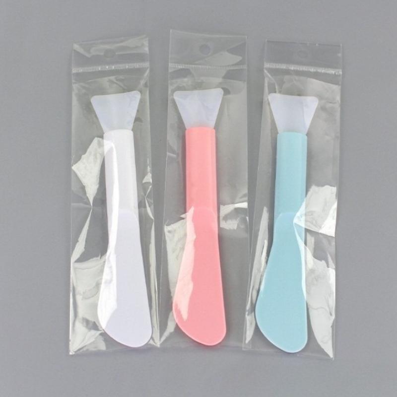 Soft Silicone Double Ended Mask Brush Wide Heads Full Face Eye Area Applies Clay Mud Sleep Masks Evenly Reusable Skincare Tools