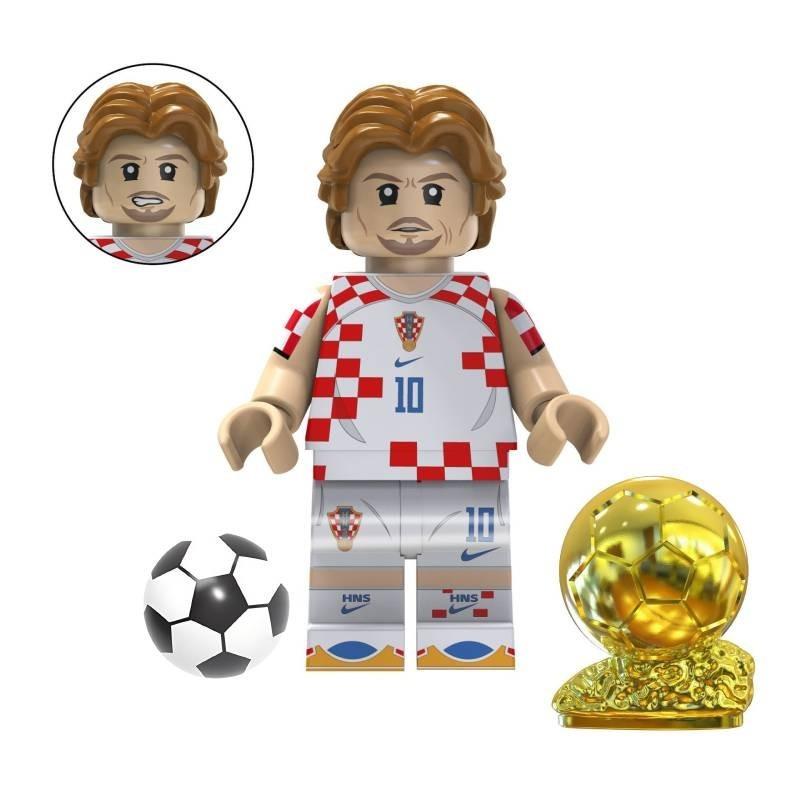 Soccer Star Series Team Building Blocks Set Small Plastic Pieces