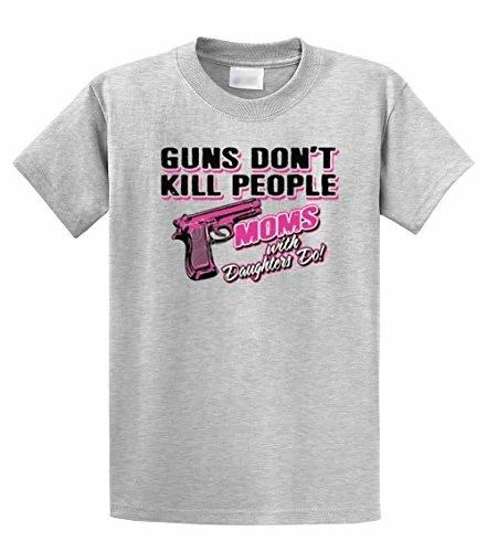 Funny Tee Shirt Guns Don t Kill Mothers Do Lightgrey S