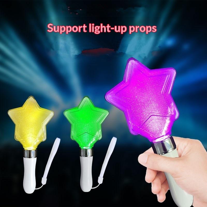 Star Heart Lightstick Glow Stick Mini Lightsticks Concert Light Stick Support Rods For Concerts Fans Gifts