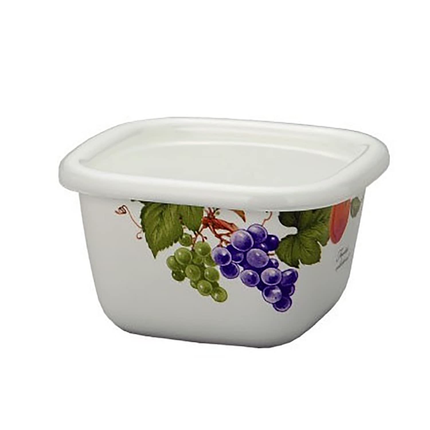 

Fuji Enamel Эмалированный контейнер для хранения коллекции Fruitas, квадратный, 0,4 л, 2, FTCS-A1 белый