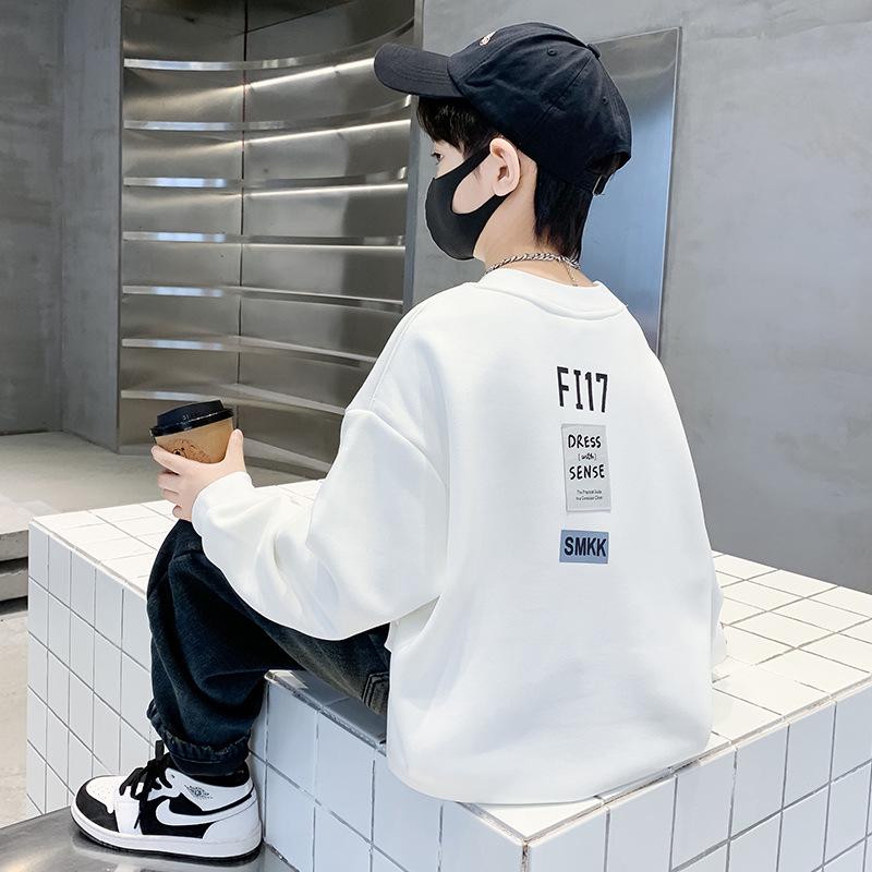 

Модный осенний свитшот для мальчиков 2025: Стильная весенняя уличная одежда для детей Set of 6 pcs белый