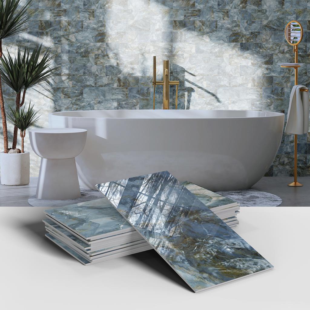 Marmor Fliesen Wandaufkleber Wasserdicht Selbstklebend Wohnzimmer Küche Wanddekoration Haustier Verdickte Schaumstofftapete