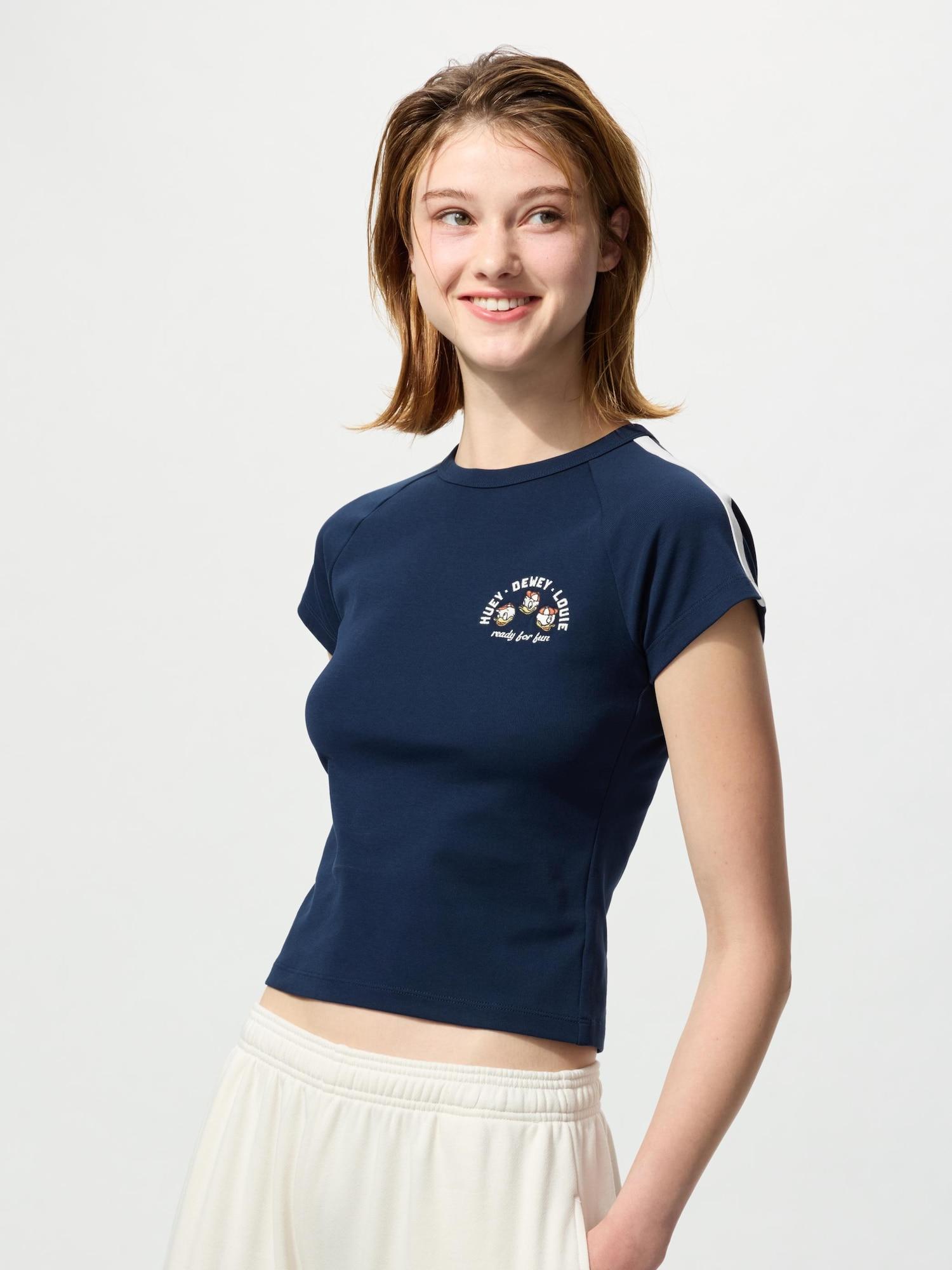 

Uniqlo Mickey Friends SporTs UT Графическая футболка с коротким рукавом F 69 NAVY/WOMEN S