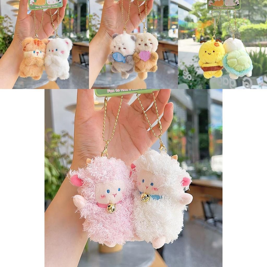 Cute Panda Penguin Dog Cartoon Animal Magnetic Plush Pendant For Kids And Friendship Gifts