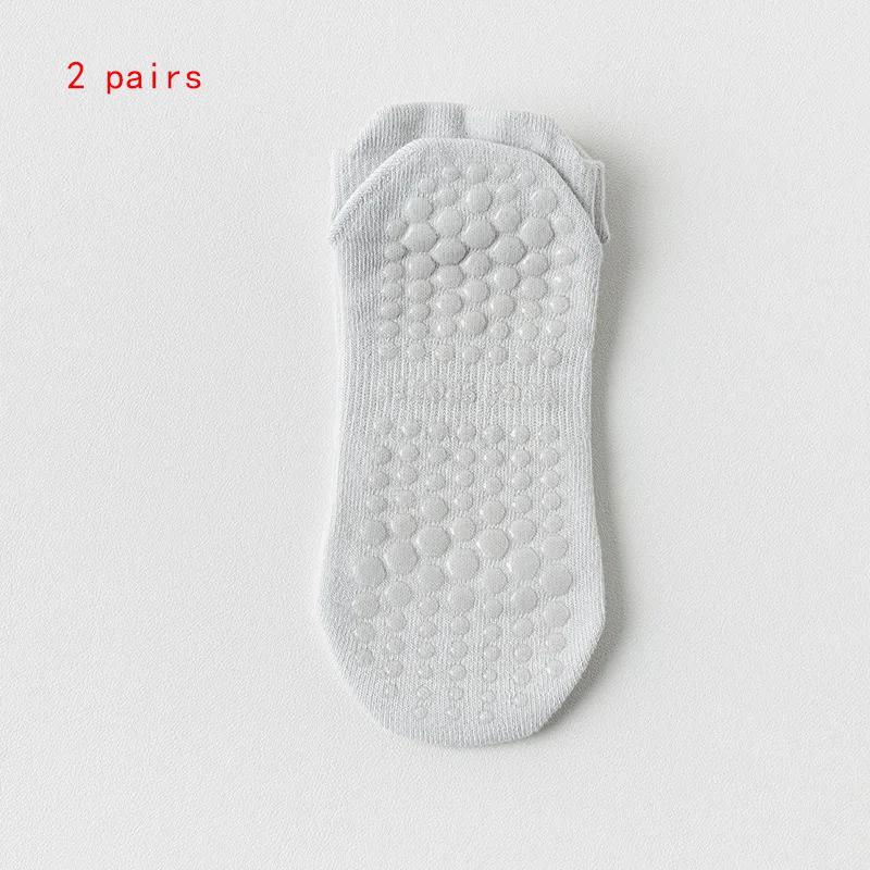 1 Pair/2 Pairs Mesh Breathable Yoga Socks Women Cotton Low Cut Short Gym Fitness Dance Sports Socks Professional Non-slip Floor Pilates Socks