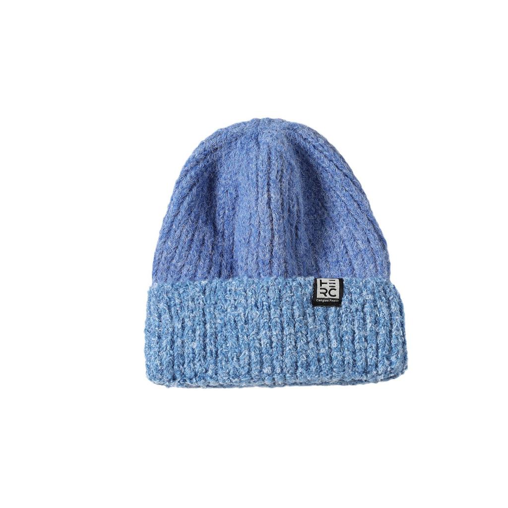 Women's Winter Warm Curly Knitted Hat Korean Style Windproof Ear Protection Face Small Melon Fur Hat