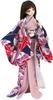 [Petite Marie] Formelles Kimono 9-teiliges Set, kompatibel mit 13 DD DDS (Uchikake, Kimono, Unterkleid, Obi, Obiage, Obijime, 2 Koshihimo, Pelzbesatz, Tabi)
