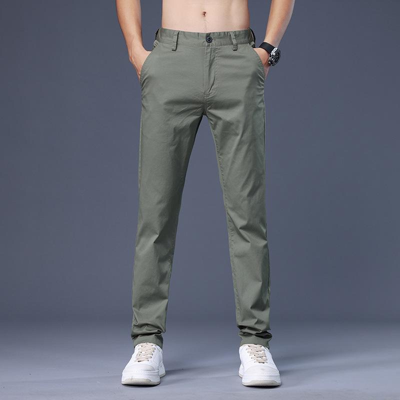 Spring and Summer Popular Casual Pants Loose Versatile Light Business Solid Color Long Pants Trendy Straight Men's Casual Pants
