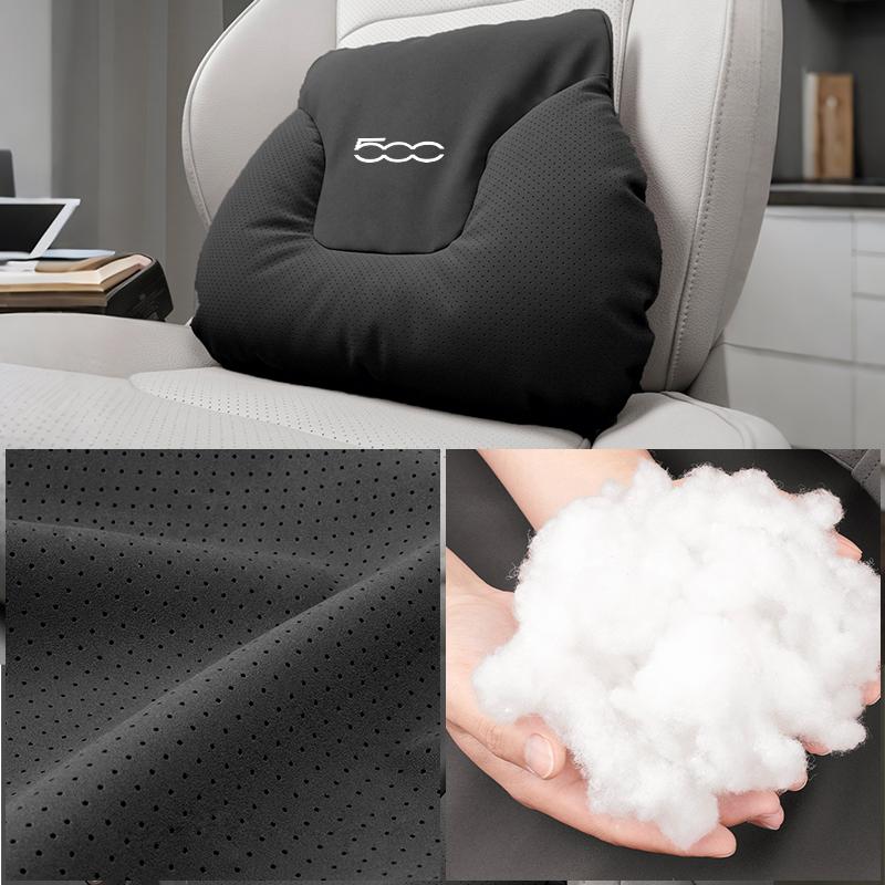 Car Neck Pillow Lumbar Backrest Cushion Lumbar Cushions Car Headrest Cushion For FIAT 500 Grande Punto Tipo Stilo UNO Astra Brav