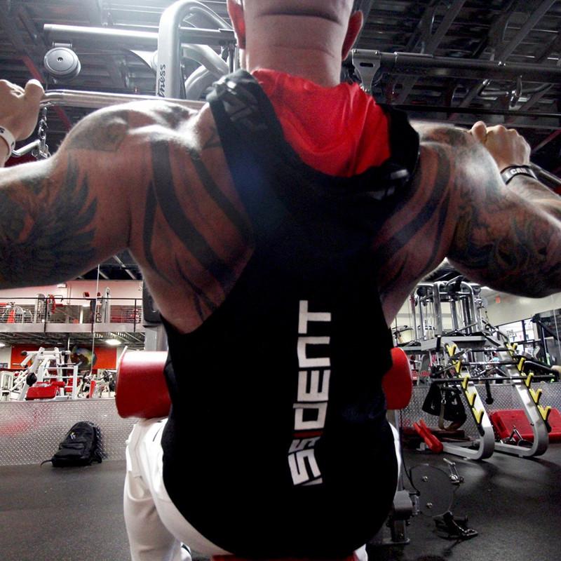

Muscle Brother Men s Color Block Sleeveless Fitness Hoodie M чёрный
