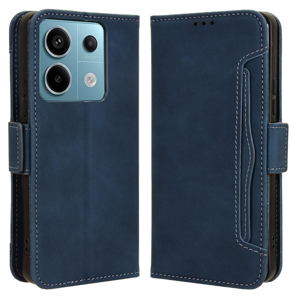 For Xiaomi Redmi Note 13 Pro 5G/Poco X6 5G PU Leather Case Phone Cover with Wallet Stand