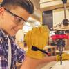 1 Pair Yellow Welding Gloves Heat-Resistant Work Gloves High Quality Cowhide Gloves  Workplace