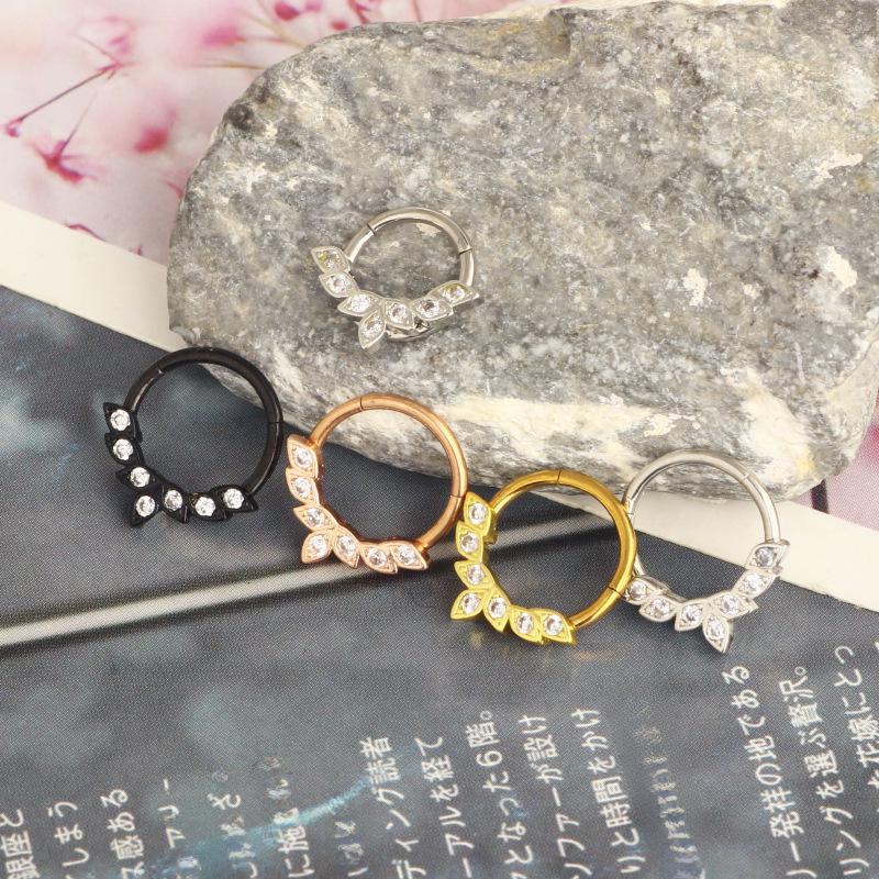 Cross-Border Angel Wings Nose Ring and Ear Bone Stud Piercing Jewelry