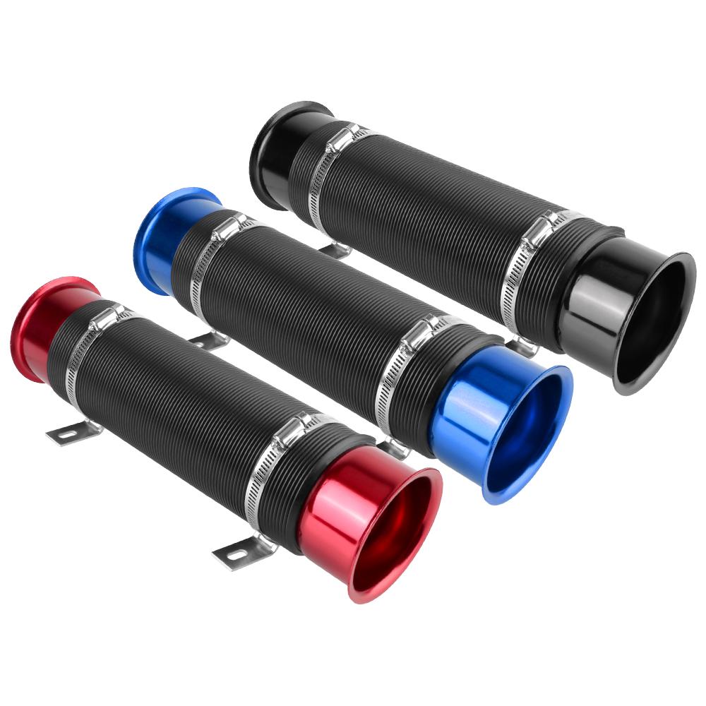 1Pcs 76MM Car Accessories Car Cold Air Turbo Intake Inlet Pipe Adjustable Hose Cold Feed Duct Pipe Flexible Duct Tube