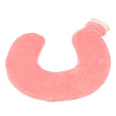 Rubber Hot Water Bag Removable Cover U Shape Warmer Portable Neck Warmer  Cervical Warm