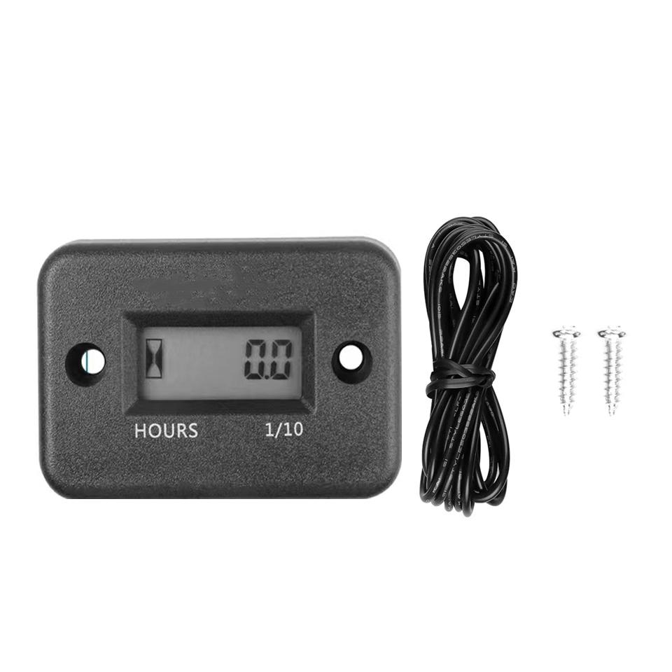 Digital Lcd Accumulator Timer Motor Waterproof Display for Bicycle Motorcycle Atv Snowmobile Marine Boat Ski Dirt Gas Engine
