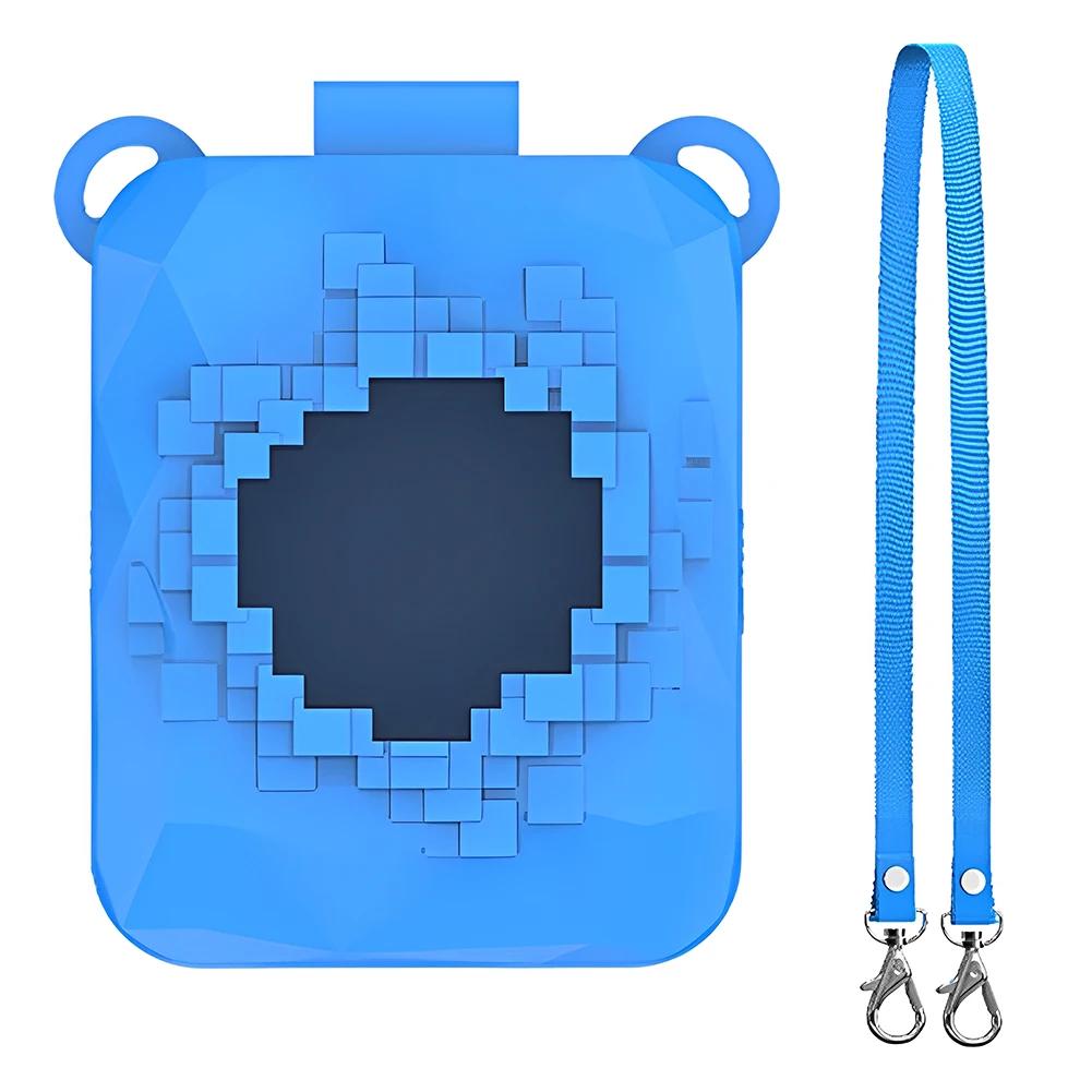 Silicone Case Washable Protective Cover with Lanyard Silicone Protective Case for Bitzee Magicals Interactive Toy Digital Pet