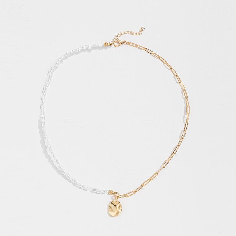 

Женская подвеска с жемчугом, дизайн, металлическая бижутерия, микс и матч, высококлассная, личность, трендовое ожерелье