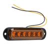 4Pcs Truck Side Lights High Brightness 90LM IP65 Waterproof 6 LEDs Truck Emergency Flash Light 12‑24V