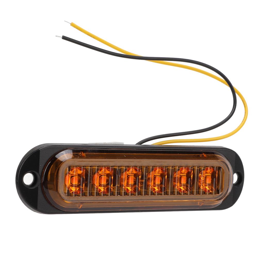 4Pcs Truck Side Lights High Brightness 90LM IP65 Waterproof 6 LEDs Truck Emergency Flash Light 12‑24V