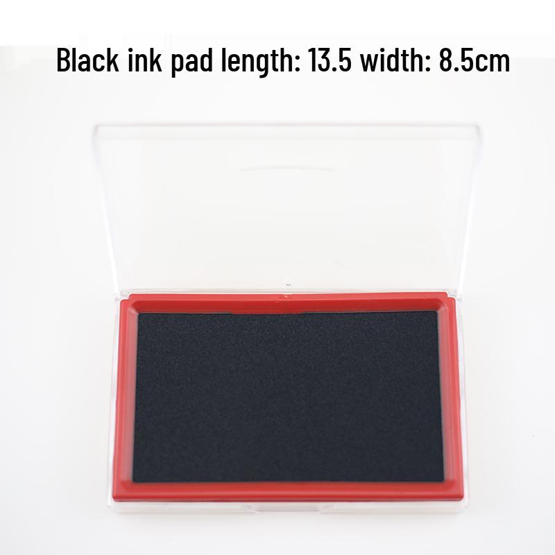 Tampone Inchiostro Rosso a Essiccazione Rapida in Scatola di Ferro per Artigianato con Timbri - Disponibile in Formati Grande, Medio, Piccolo