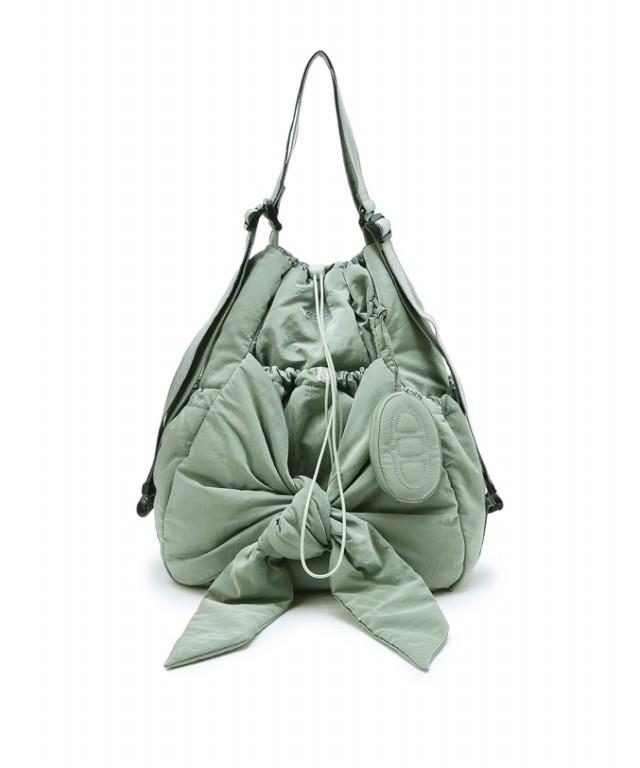 Athe Vanessabruno [Ruban] Light Khaki Ribbon Backpack And Shoulder Bag L Aaba4E901K2