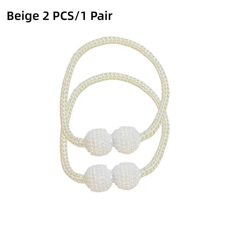 

2 шт./пара Магнитные подхваты для штор Крючки для штор, Дизайн с жемчугом Подхваты для штор, Аксессуары для штор для ванной/душа