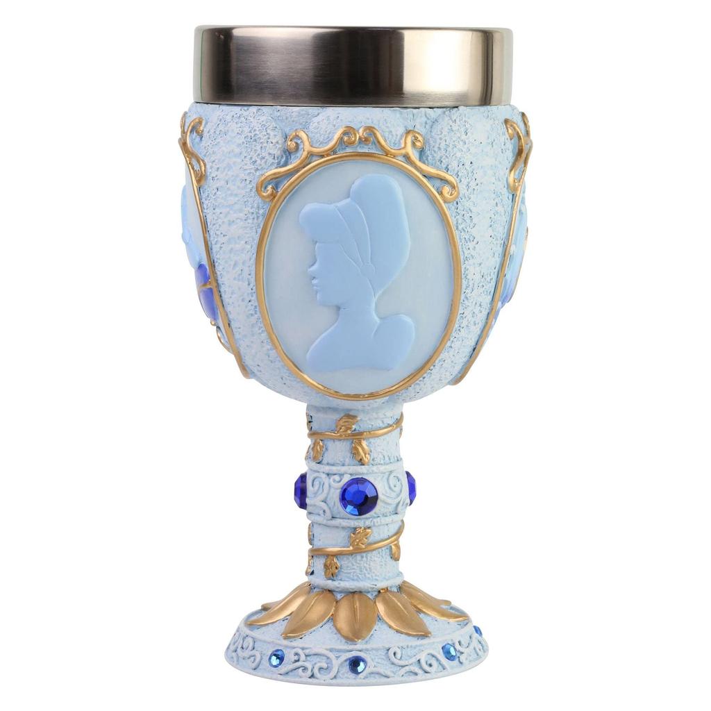 Enesco Disney Showcase Cinderella Castle Goblet Cup Decorative Multicolor Chalice, 7.09 Inch,