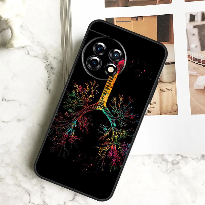 Human Heart Brain Lungs Case For OnePlus 12 12R 11 9 10 Pro 10R 9R 8T 10T Nord CE 2 3 Lite 2T N10 N20 N30 CE4 Cover