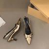 Fashion New Women's High Heel Shoes Fashion Slip-on Women's High Heels Pumps Solid Office and Career Sexy Pointed Toe Heeled Sandals