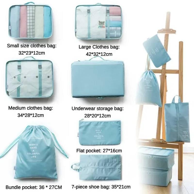 1 Set Travel Bag Organizer Clothes Luggage Travel Organizer Blanket Shoes Organizers Bag Suitcase Pouch Packing Cubes
