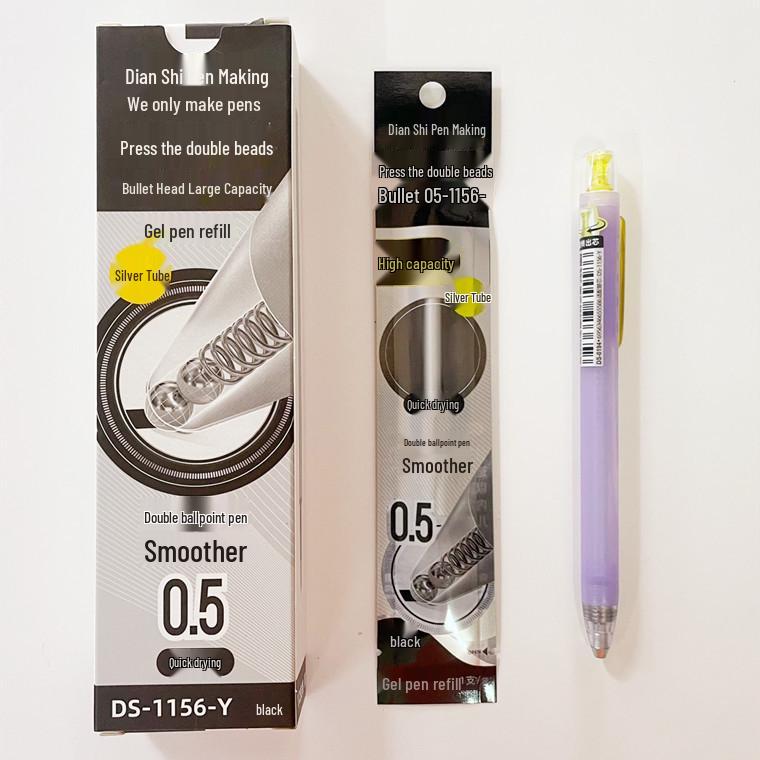 Galaxy Time and Space Capsule Rotating Pen - Quick-Dry, Silent, Large Capacity Black Signature Pen.
