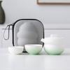 Travel Tea Set Kuaike Cup Portable High-end Outdoor Travel Tea Cup One Pot Two Cups Ceramic Tea Pot