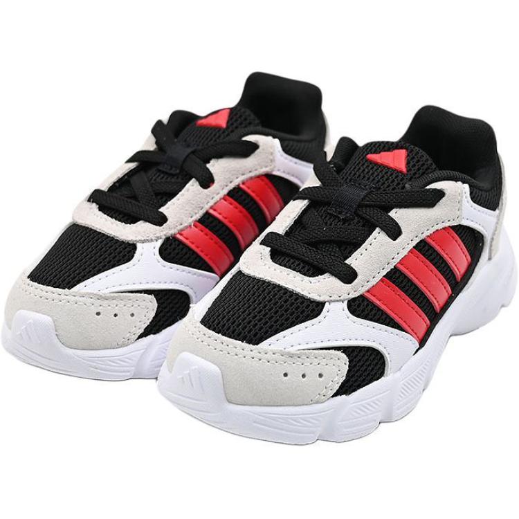 Adidas Cloudfoam Comfortable Non-Slip Durable Low-Top Walking Shoes Baby Shoes Black White JI1637