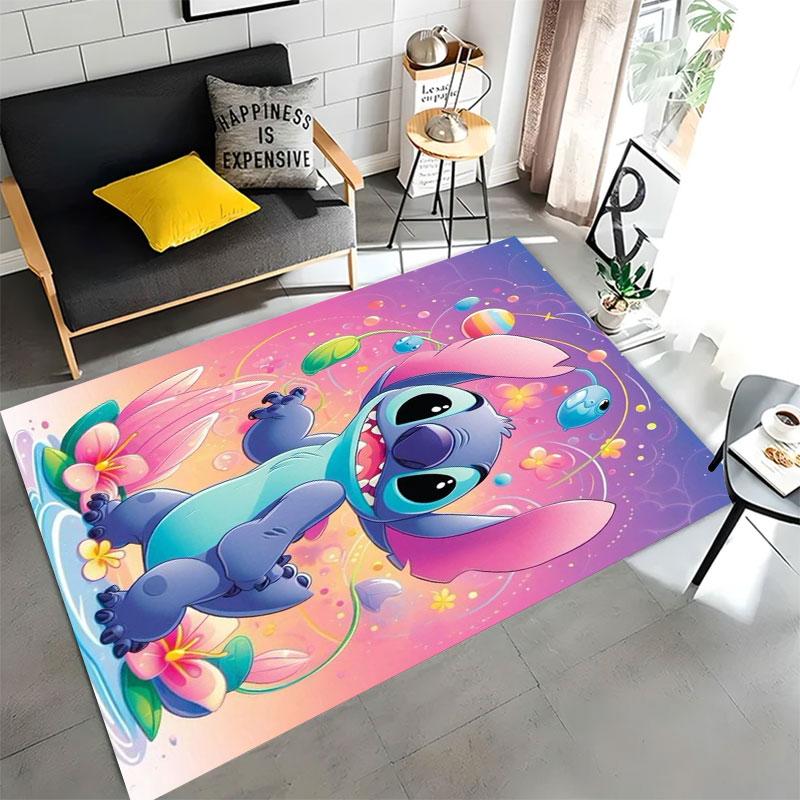 Tappeto Colorato e Carino con Motivo Stiddy - Antiscivolo per Cucina, Tappeto da Esterno, Decorazione per la Casa e la Camera da Letto, Regalo di Compleanno