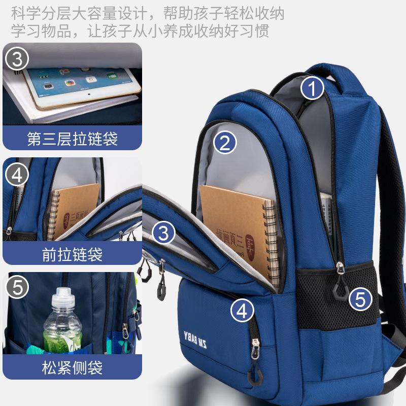 School bag New primary school bag, men's and women's, casual large-capacity bag, backpack, niche design