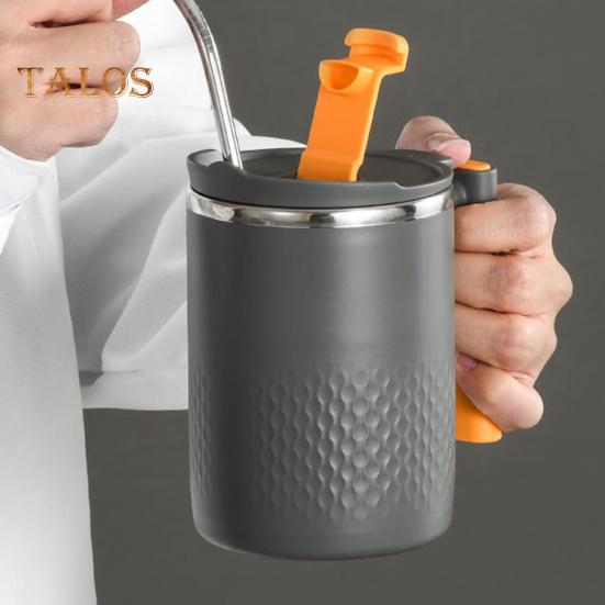 Coffee Mug Comfortable Grip Heat Insulation Easy To Clean Useful Tea Drink Mug with Lid Home Supplies