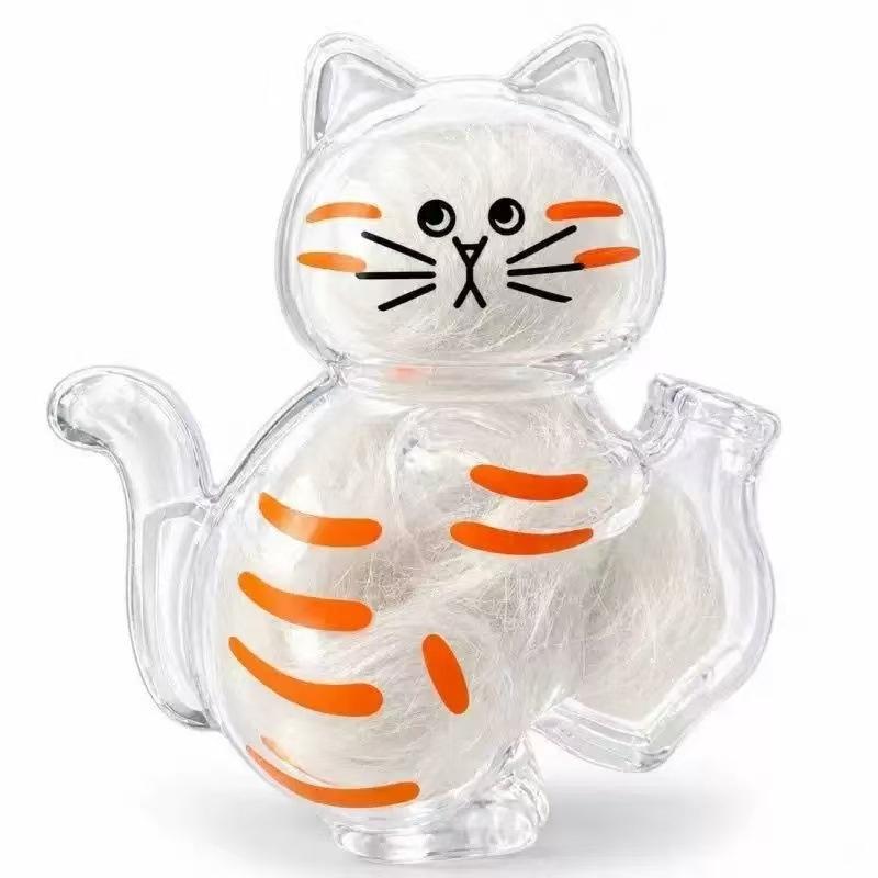 Transparente Katzenhaare Aufbewahrung Kühlschrankmagnete Haustierfell Andenken Kapsel DIY Souvenirs Katzen Schnurrhaare Sammler Kühlschrankmagnet