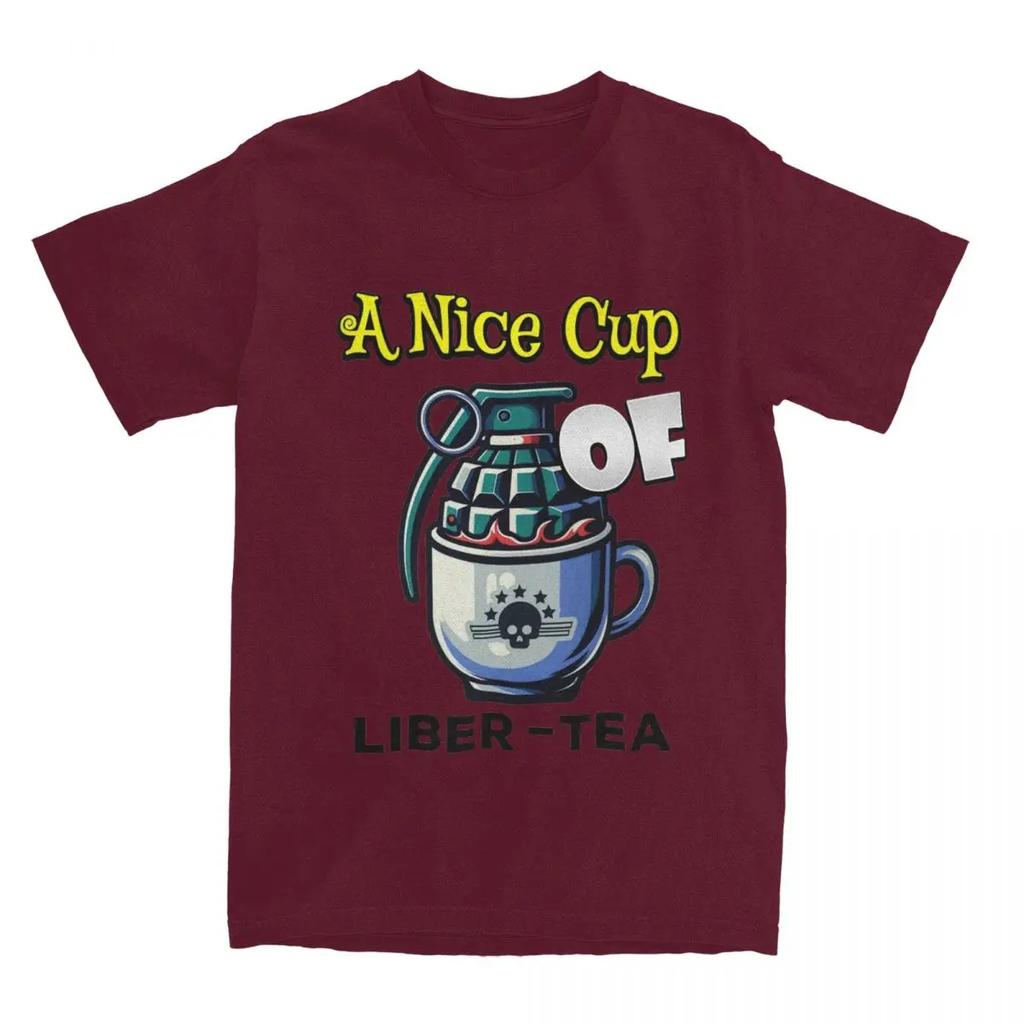 Helldivers 2d Liber Tea Men Women's T Shirt Game Apparel Vintage Tees T-Shirt Pure Cotton New Arrival Clothes
